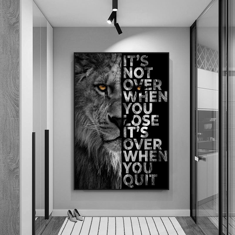 Never Quit canvas wall art – KingoDeco