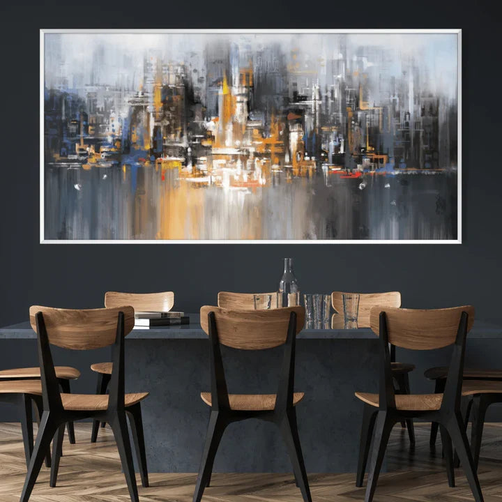 Millennium Cityscape canvas wall art – KingoDeco