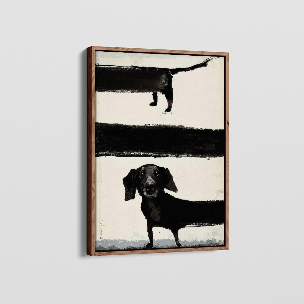 Sausage Dog canvas wall art – KingoDeco