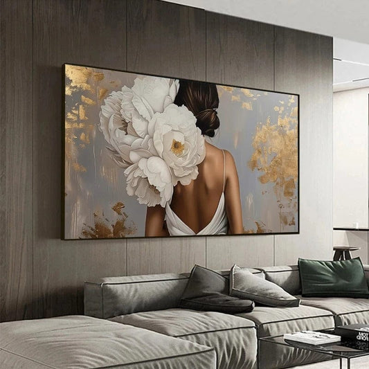 Elegant Back canvas wall art – KingoDeco
