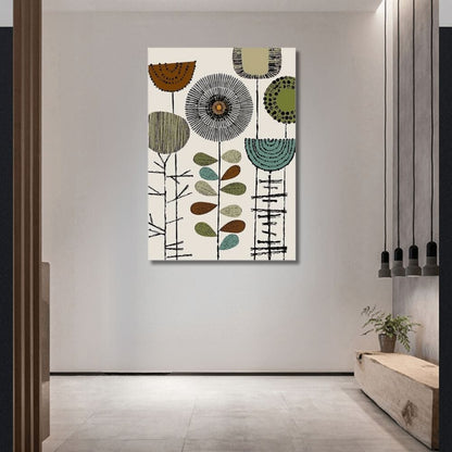 Modern Blooms (Set of 3) canvas wall art – KingoDeco