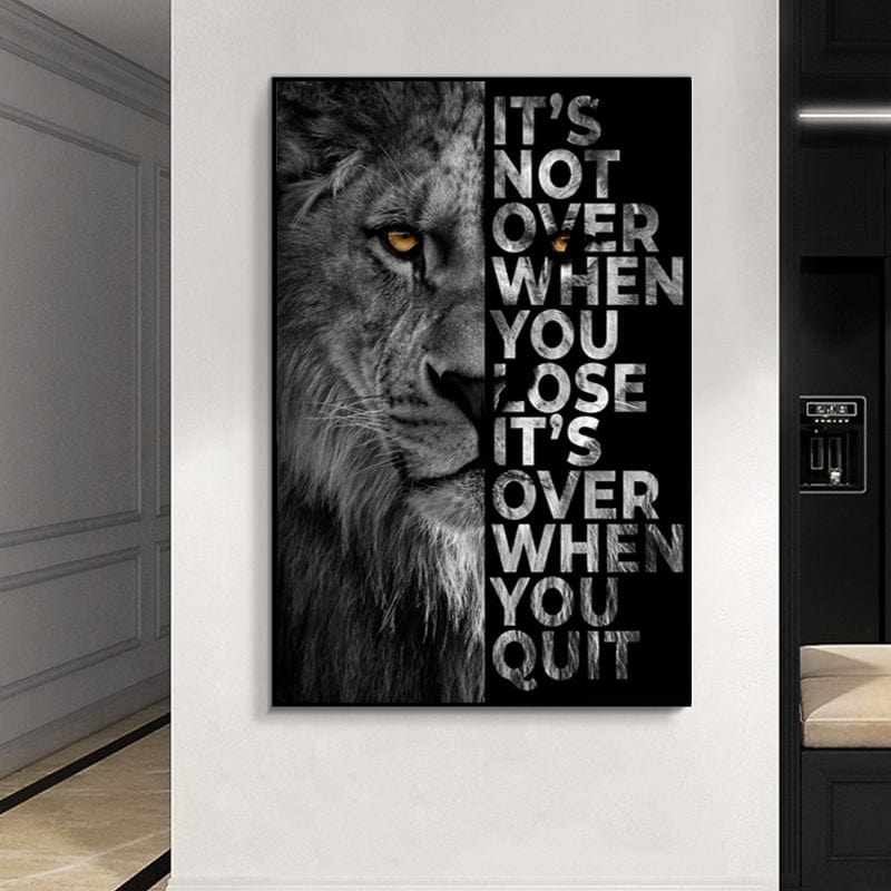Never Quit canvas wall art – KingoDeco