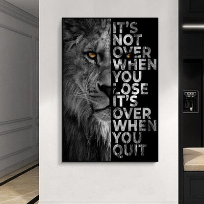 Never Quit canvas wall art – KingoDeco