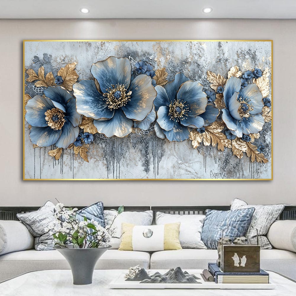 Mystic Blues canvas wall art – KingoDeco
