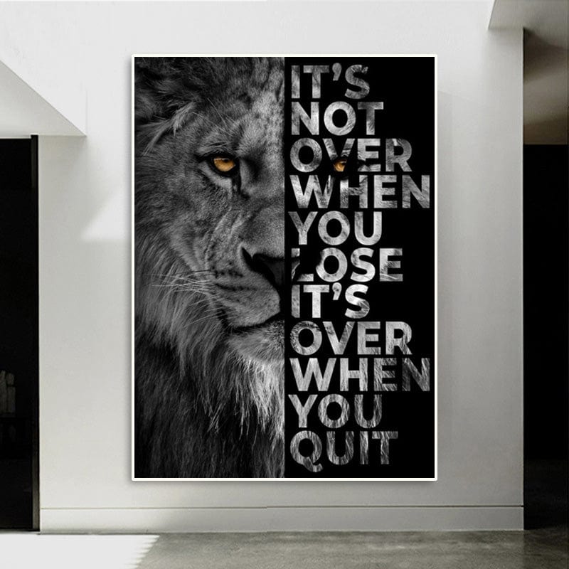 Never Quit canvas wall art – KingoDeco