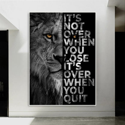 Never Quit canvas wall art – KingoDeco