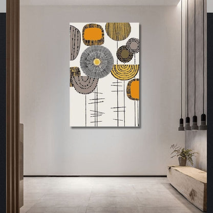 Modern Blooms (Set of 3) canvas wall art – KingoDeco
