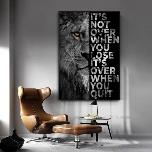 Never Quit canvas wall art – KingoDeco