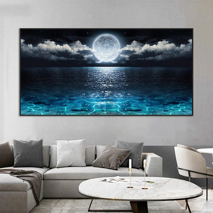 Moon Rise canvas wall art – KingoDeco