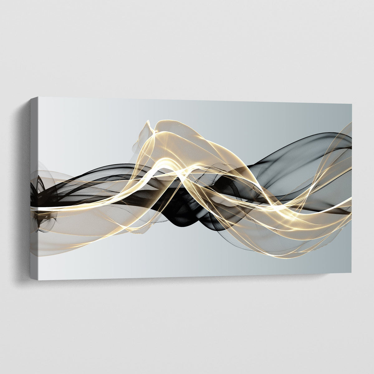Golden Smoke canvas wall art – KingoDeco