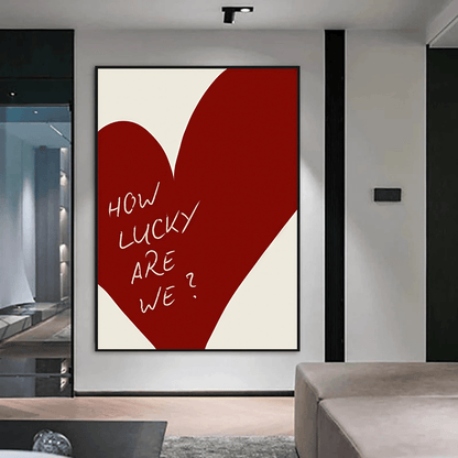 How Lucky canvas wall art – KingoDeco