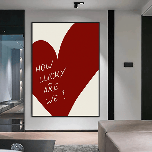 How Lucky canvas wall art – KingoDeco