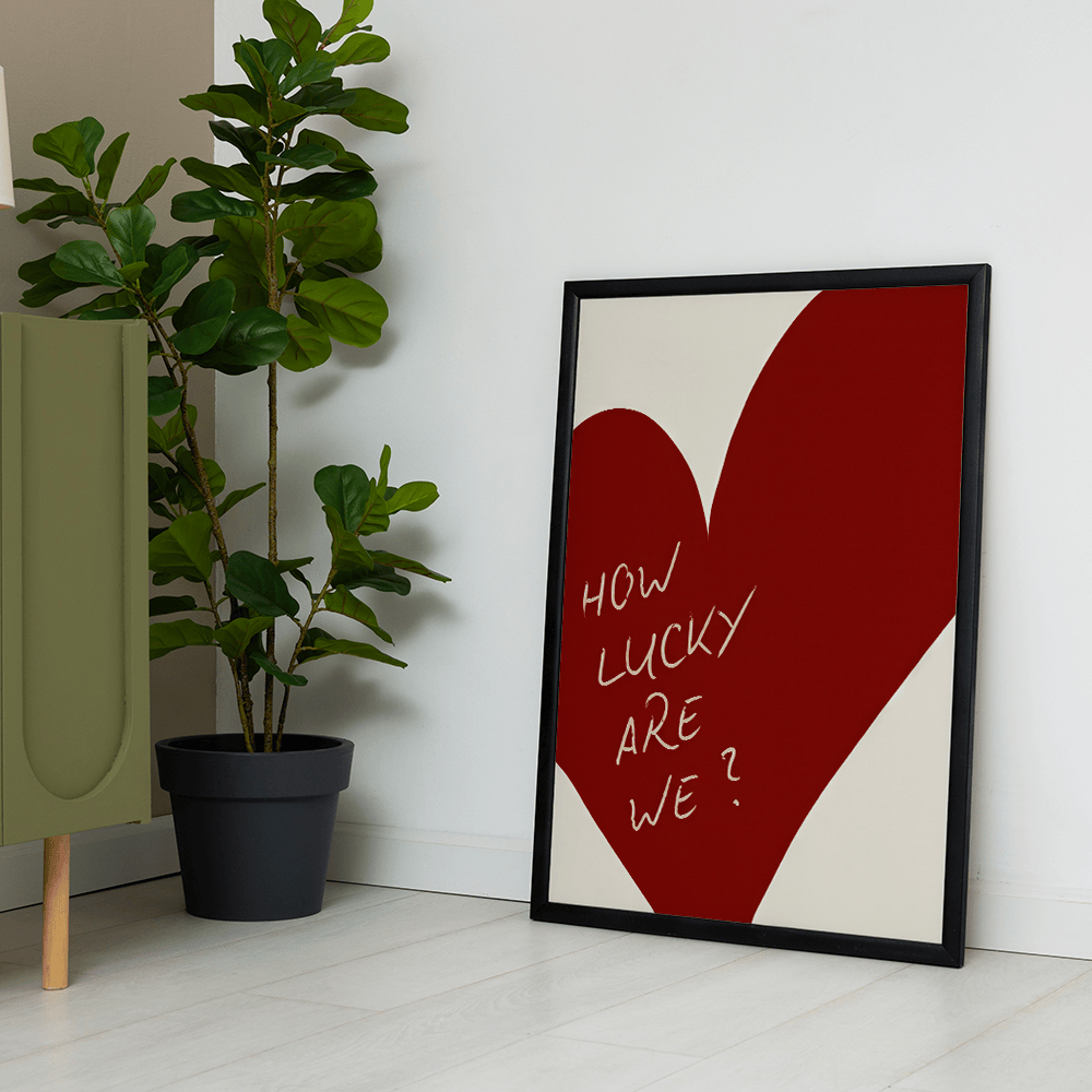 How Lucky canvas wall art – KingoDeco