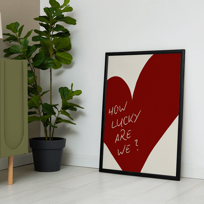 How Lucky canvas wall art – KingoDeco