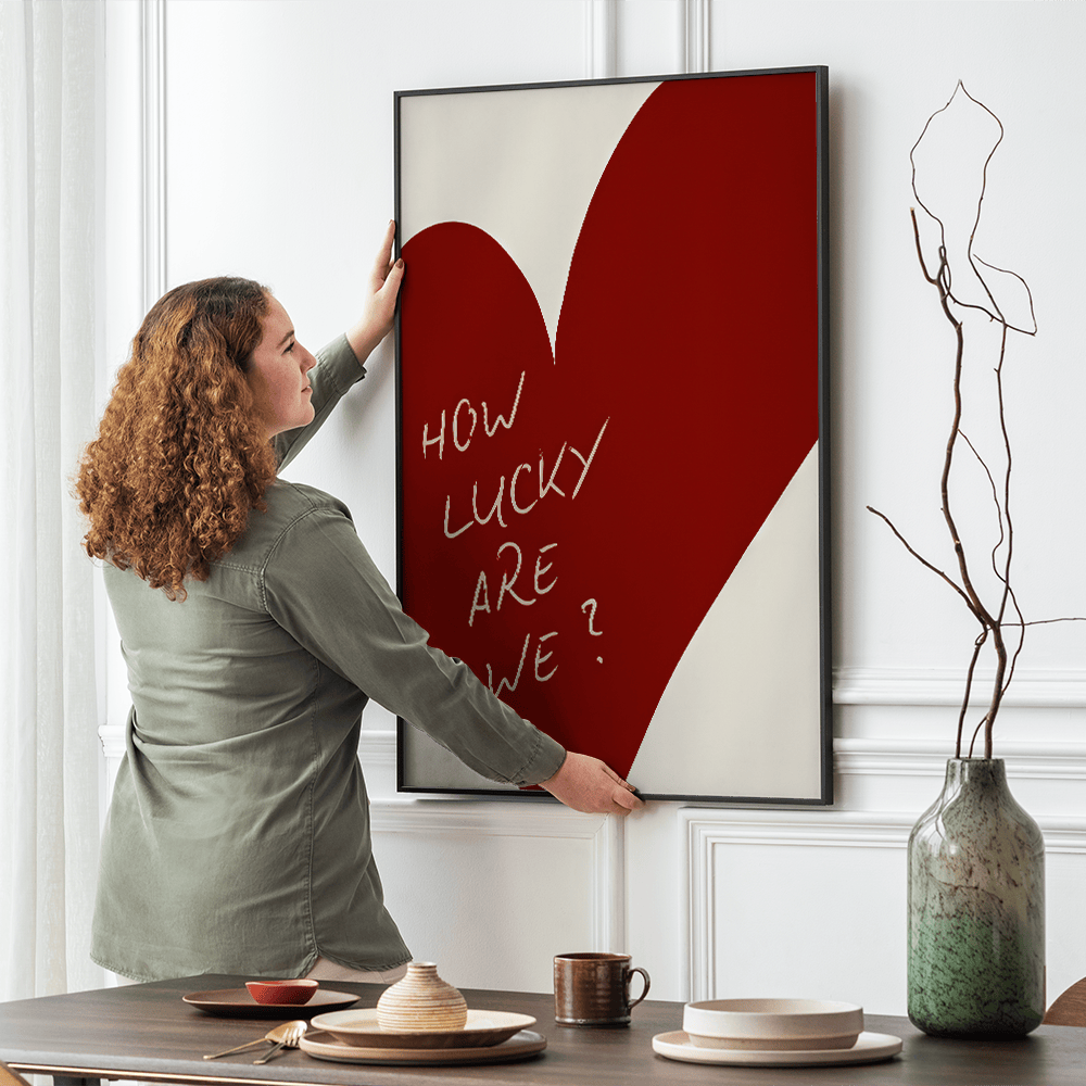 How Lucky canvas wall art – KingoDeco