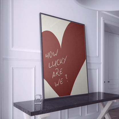 How Lucky canvas wall art – KingoDeco