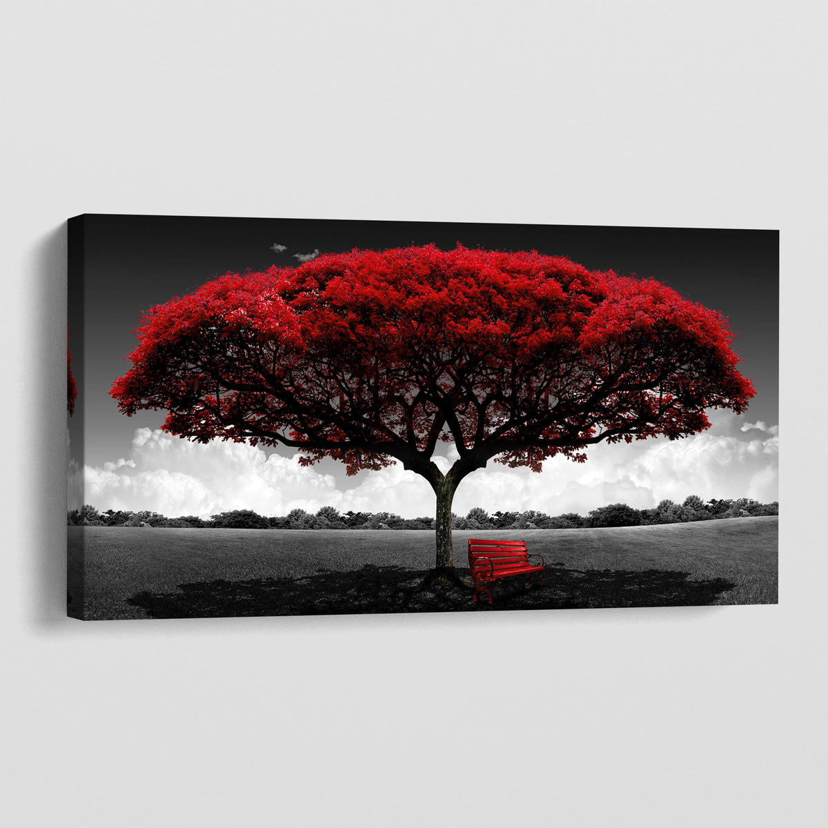 Red Tree canvas wall art – KingoDeco