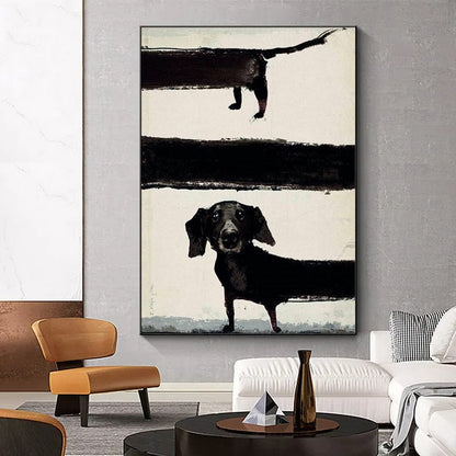 Sausage Dog canvas wall art – KingoDeco