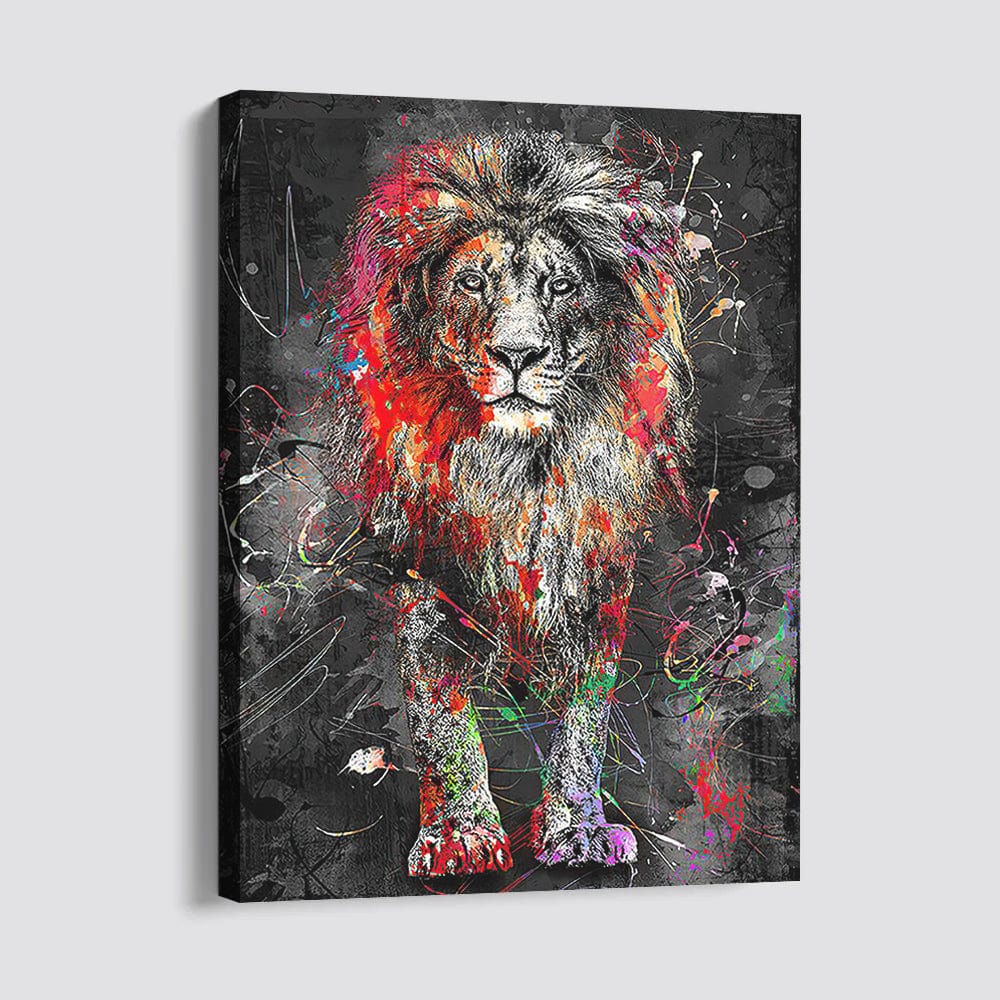 The Fourth Lion canvas wall art – KingoDeco