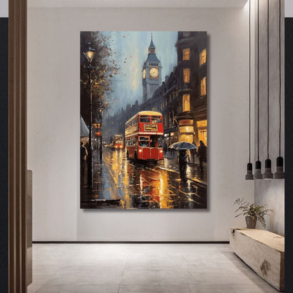 Rainy Nights in London canvas wall art – KingoDeco