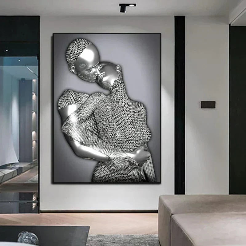 Metal Love canvas wall art – KingoDeco
