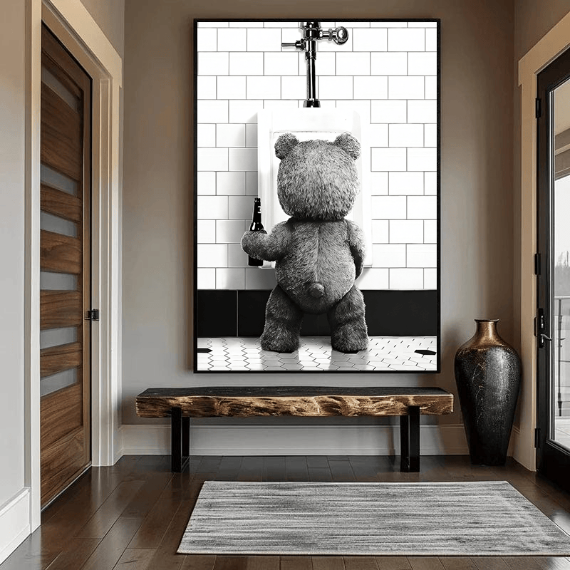 Wee Bear canvas wall art – KingoDeco