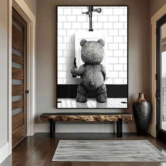 Wee Bear canvas wall art – KingoDeco