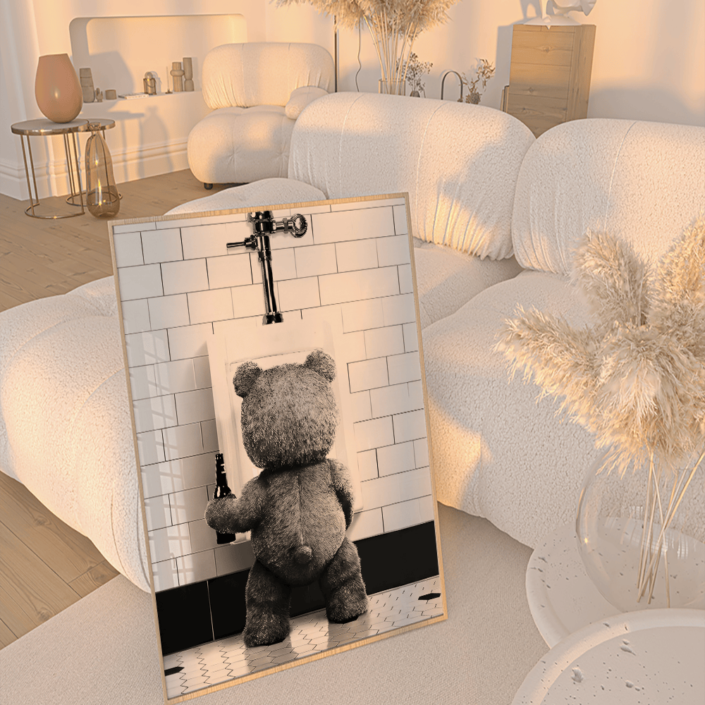 Wee Bear canvas wall art – KingoDeco