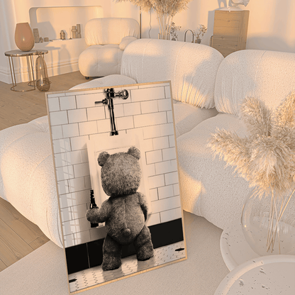 Wee Bear canvas wall art – KingoDeco