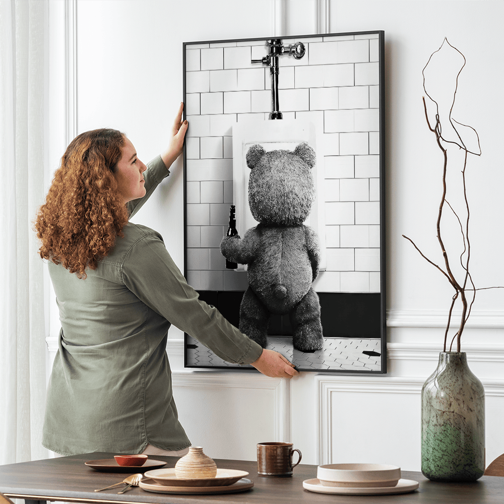 Wee Bear canvas wall art – KingoDeco
