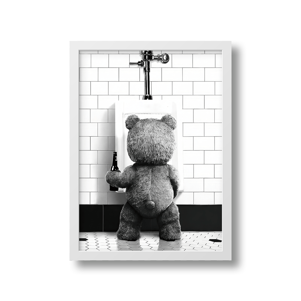 Wee Bear canvas wall art – KingoDeco