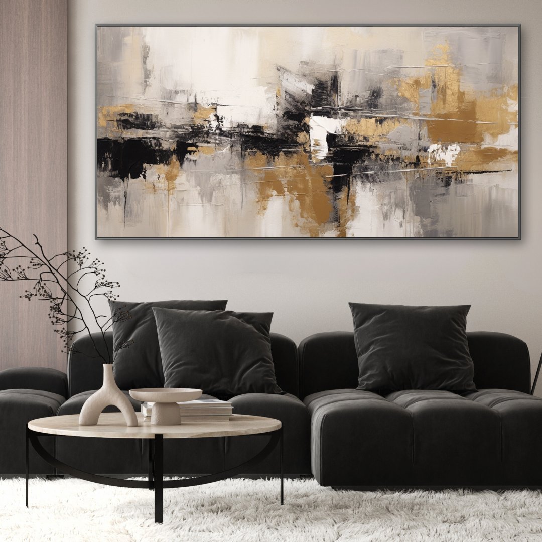 Black Abstractionism canvas wall art – KingoDeco