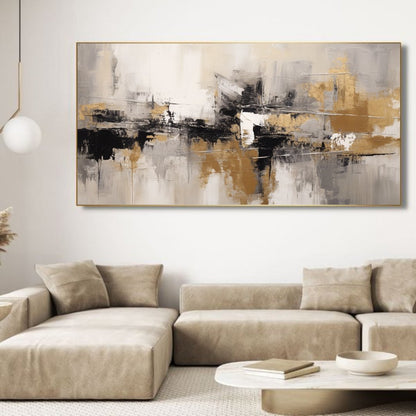 Black Abstractionism canvas wall art – KingoDeco