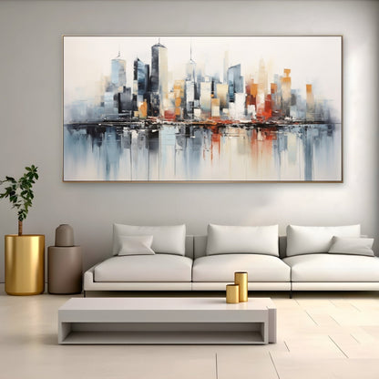 Suspended City canvas wall art – KingoDeco