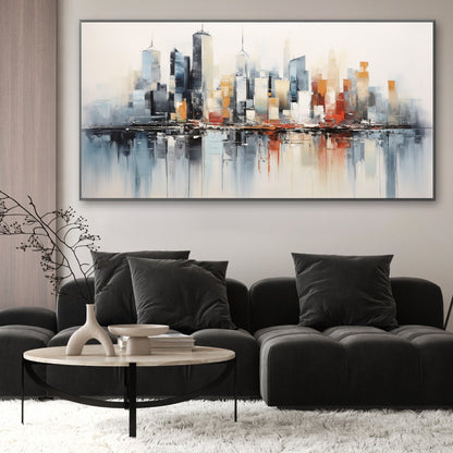 Suspended City canvas wall art – KingoDeco
