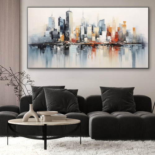 Suspended City canvas wall art – KingoDeco