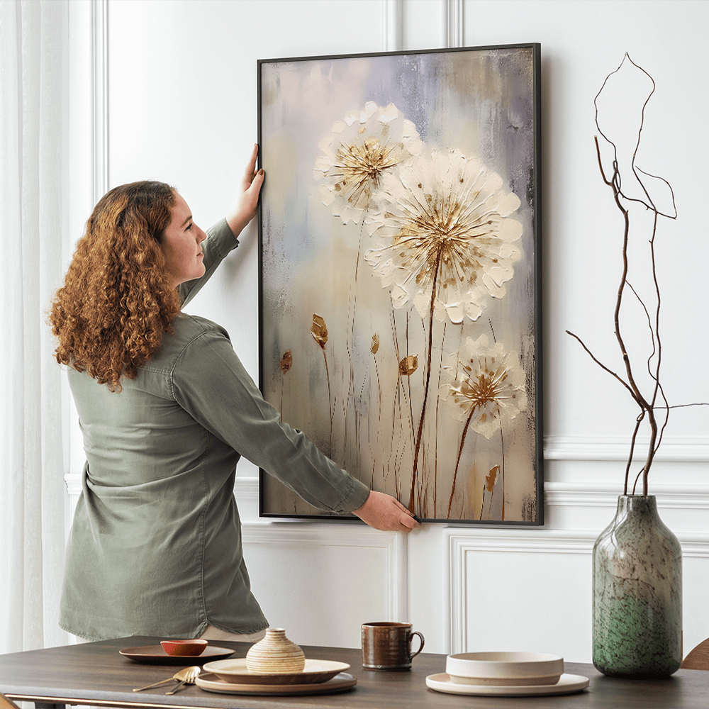 Elegant Dandelions canvas wall art – KingoDeco