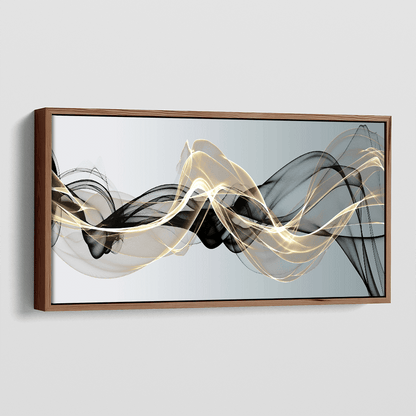 Golden Smoke canvas wall art – KingoDeco
