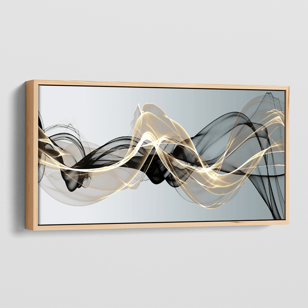 Golden Smoke canvas wall art – KingoDeco