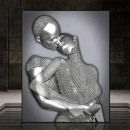 Metal Love canvas wall art – KingoDeco