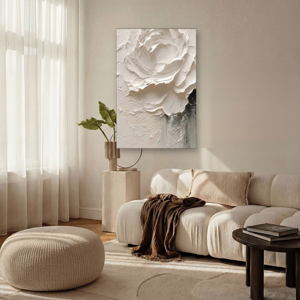 Rose Onyx canvas wall art in a living room – KingoDeco