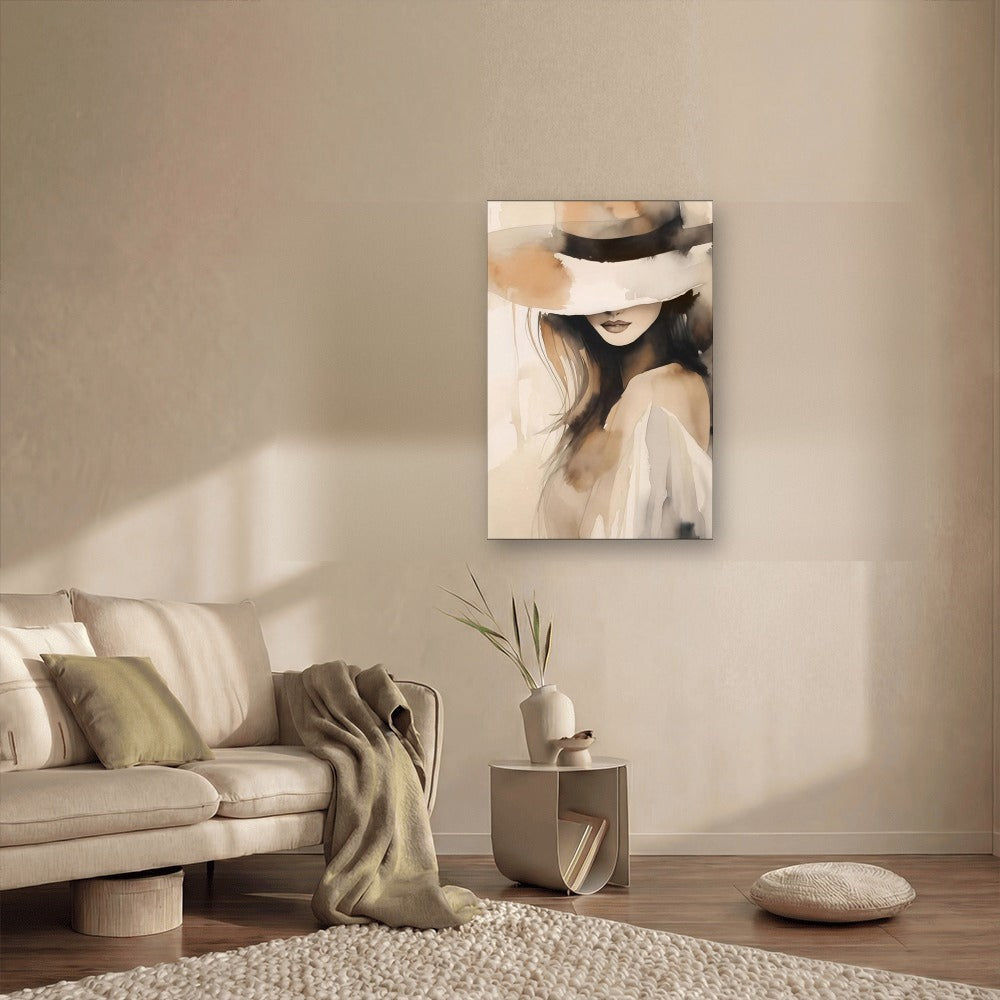 Secret Sophistication canvas wall art in a living room – KingoDeco