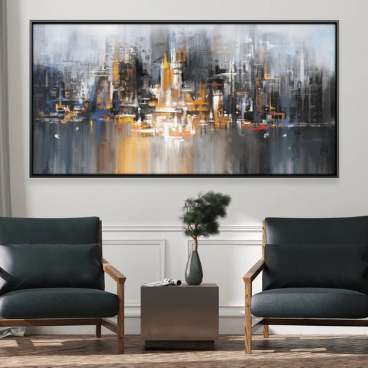 Millennium Cityscape canvas wall art – KingoDeco
