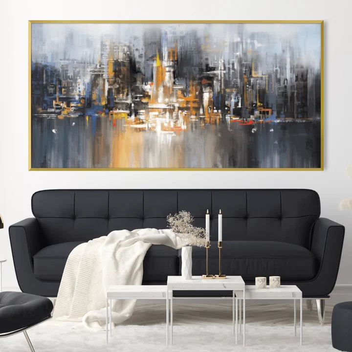 Millennium Cityscape canvas wall art – KingoDeco