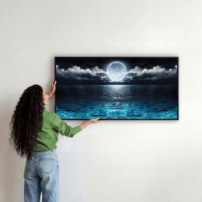 Moon Rise canvas wall art – KingoDeco