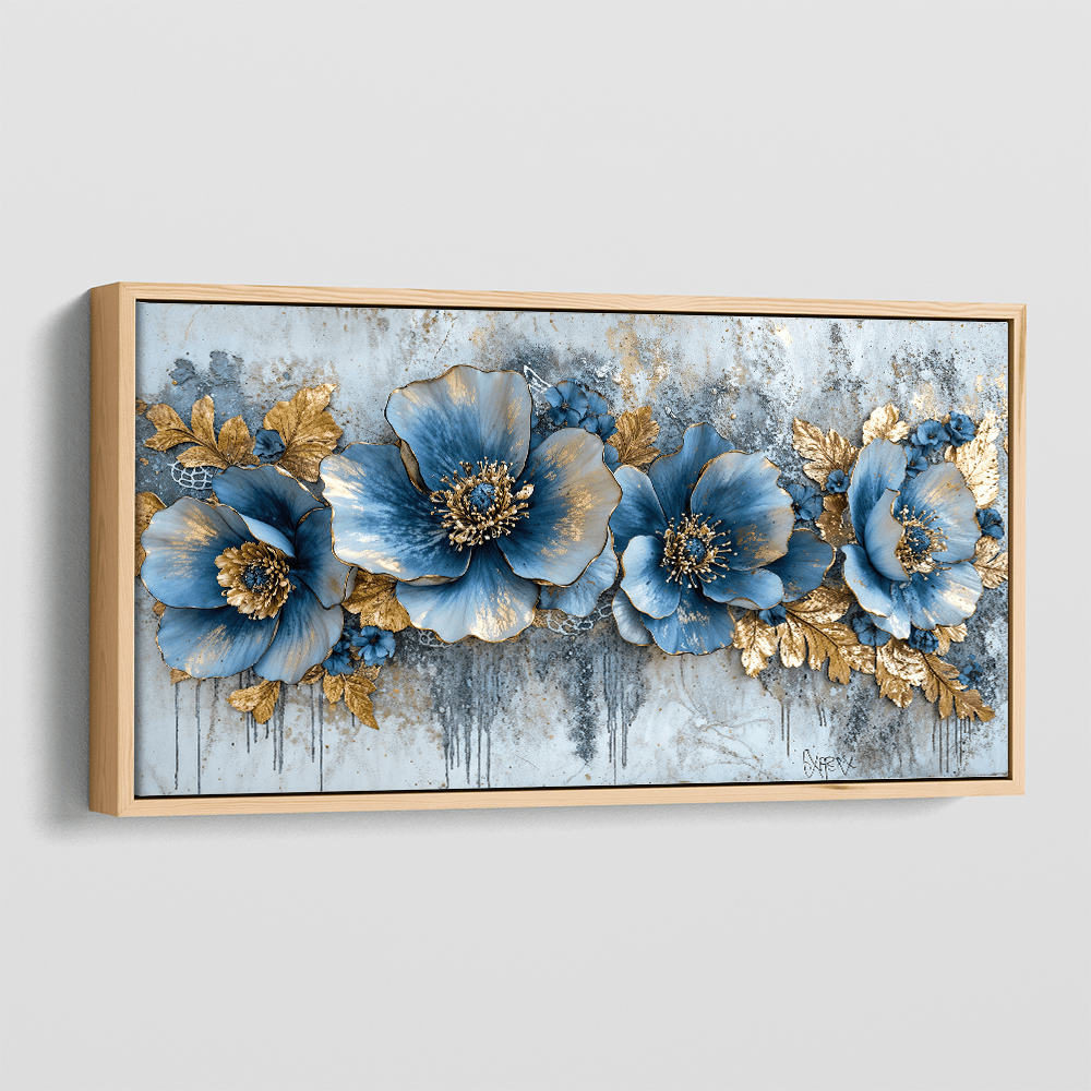 Mystic Blues canvas wall art – KingoDeco