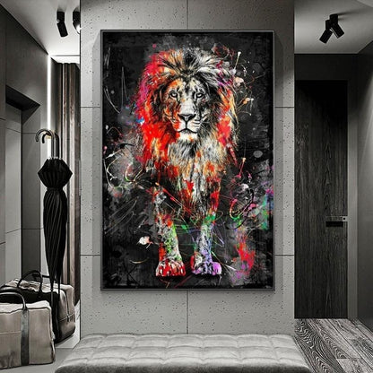 The Fourth Lion canvas wall art – KingoDeco