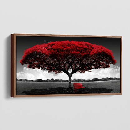 Red Tree canvas wall art – KingoDeco