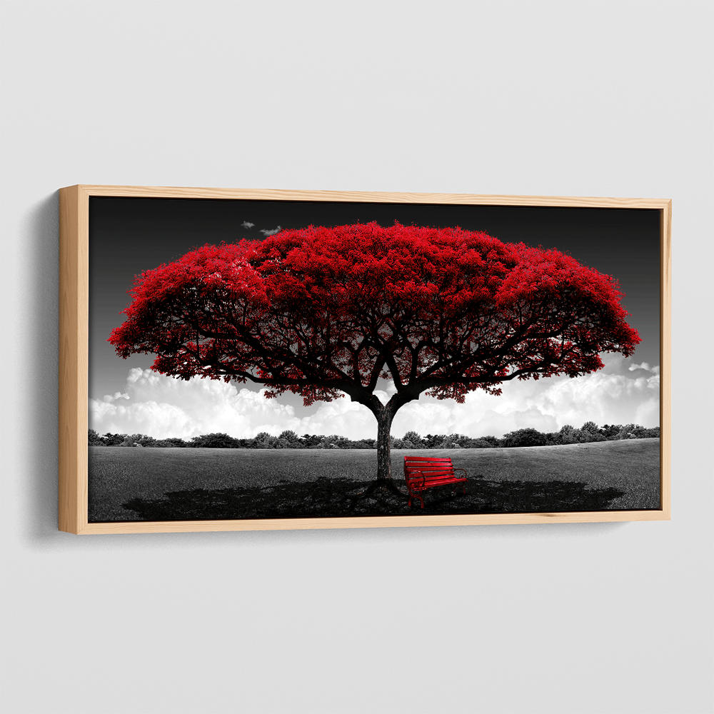 Red Tree canvas wall art – KingoDeco