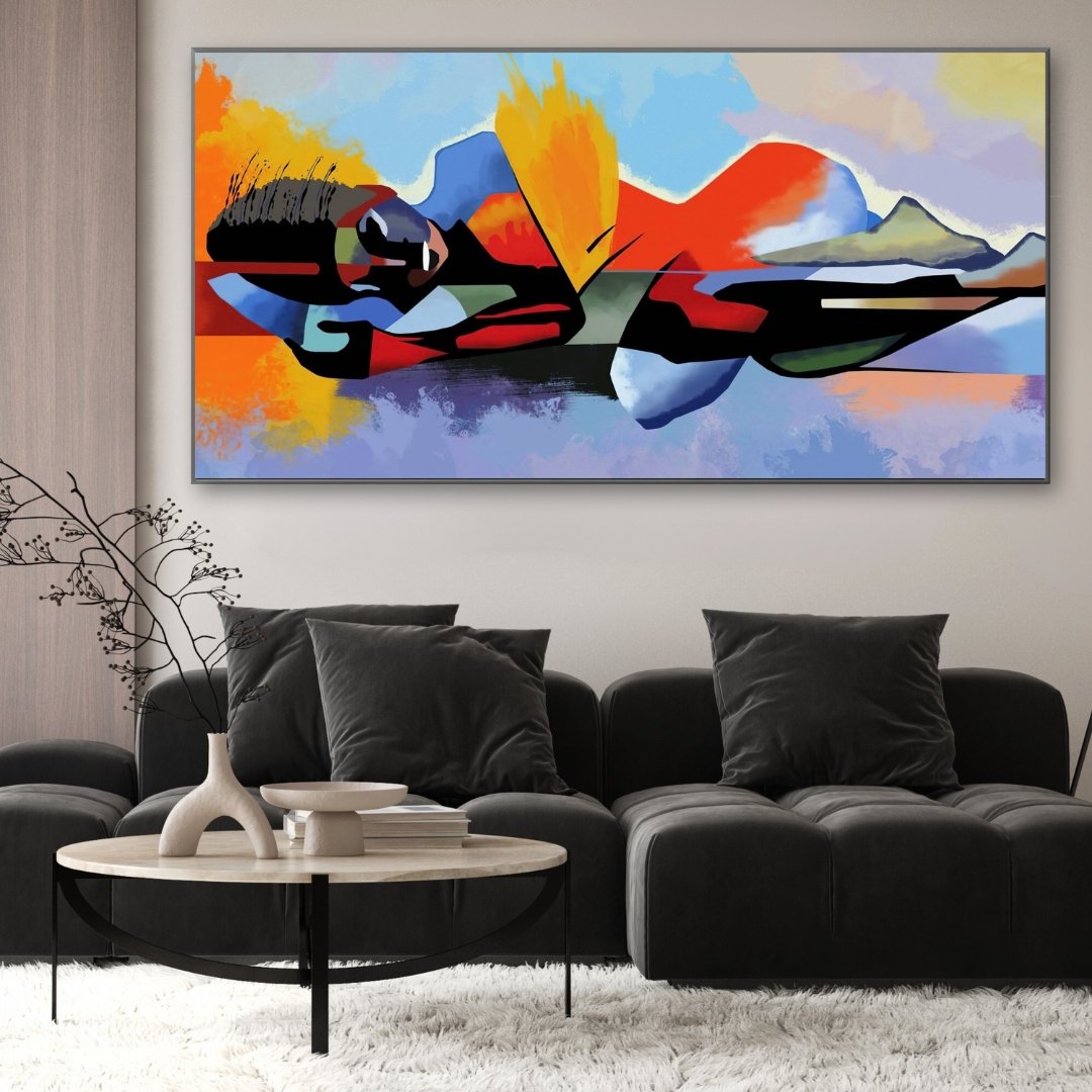 Reflection canvas wall art – KingoDeco